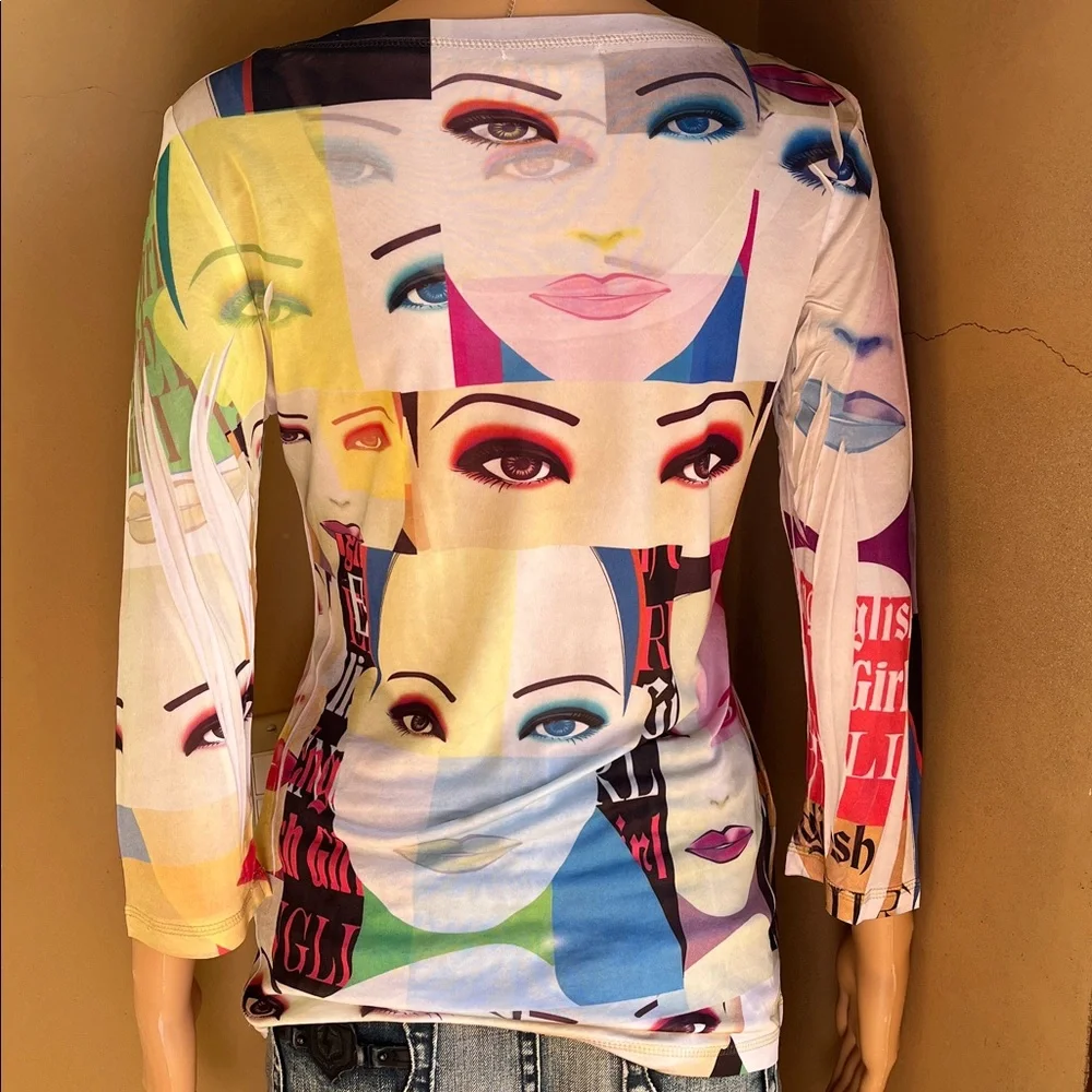 Eye catching stretch knit top - Picture 3 of 6